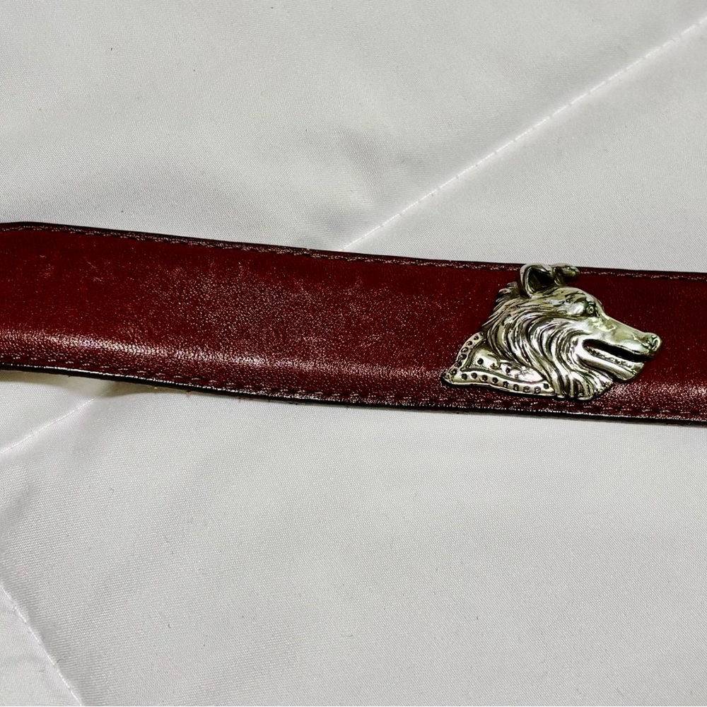 vintage BRIGHTON belt with silver dogs